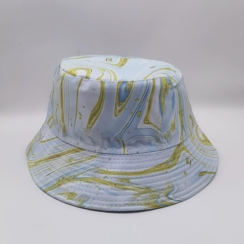 Beanies & Caps | Womens Bucket Hat In Silk With Lemon Print Accessories Beanies & Caps