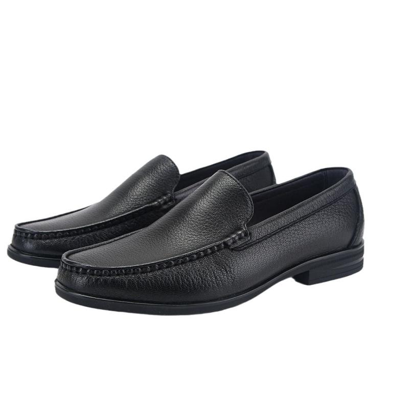 Boots & Loafers | Mens 60'S Loafers In Leather Boots & Loafers BLACK