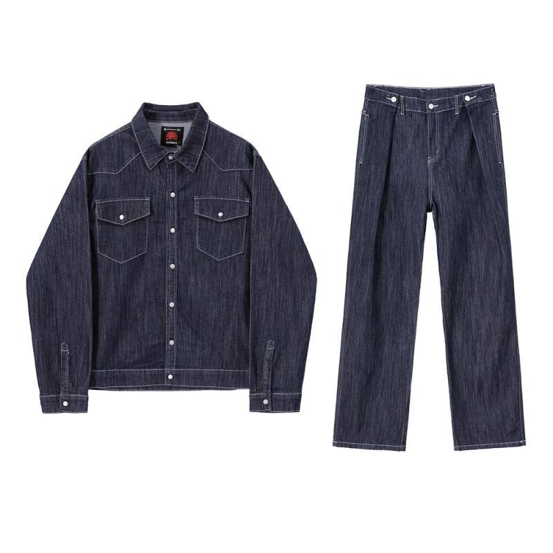 Coats & Jackets | Mens Jacket In Boucle Denim Clothing Coats & Jackets