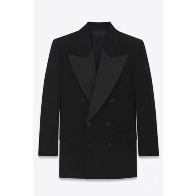 Coats & Jackets | Womens Oversized Double Breasted Jacket In Wool And Mohair Clothing BLACK