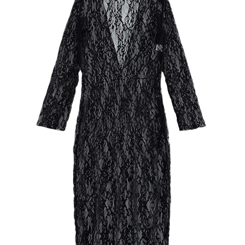 Dresses | Womens Dress In Lace With 4G Detail Clothing BLACK