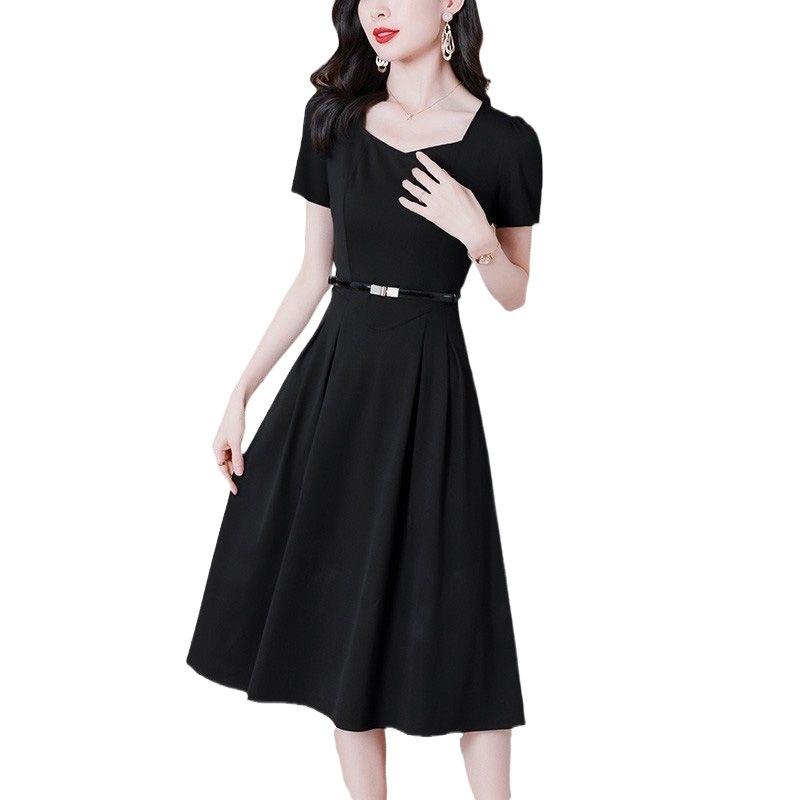 Dresses | Womens Dress In Taffetas With 4G Bow Détail Clothing BLACK