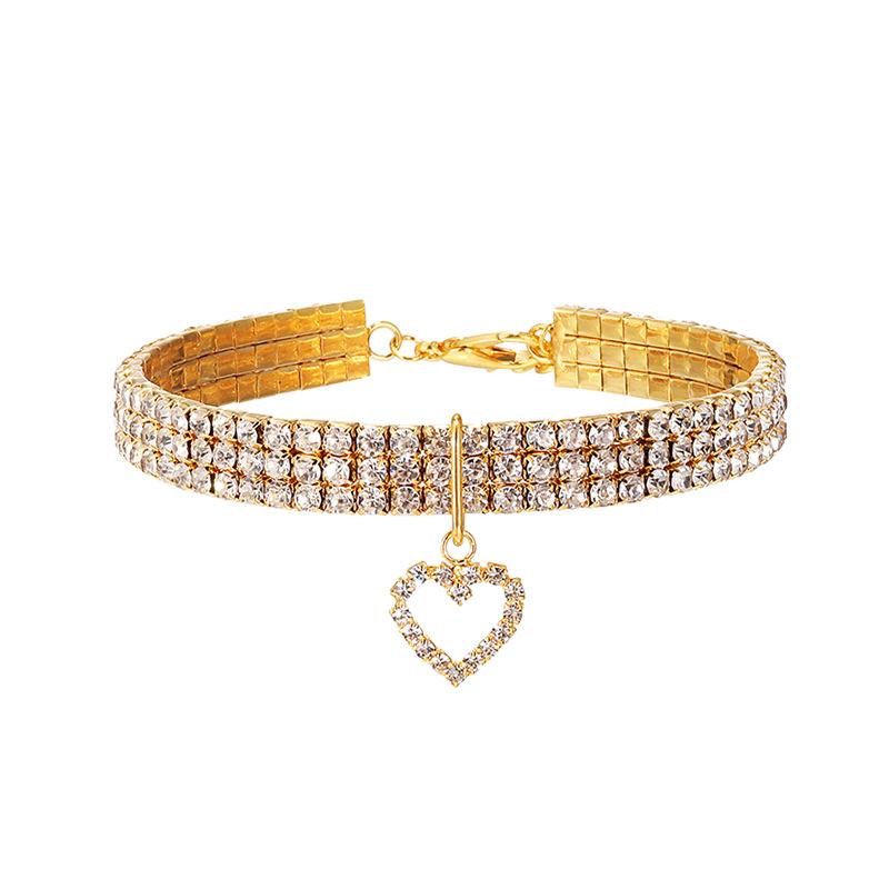 Jewelry | Womens 4G Crystal Bracelet In Metal With Crystals Accessories GOLDEN YELLOW