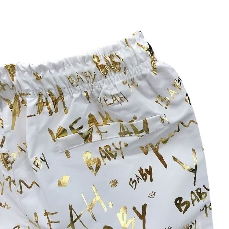 Pants & Shorts | Mens Printed Chandelier Tailored Shorts In Silk Clothing CREAM/OCHRE