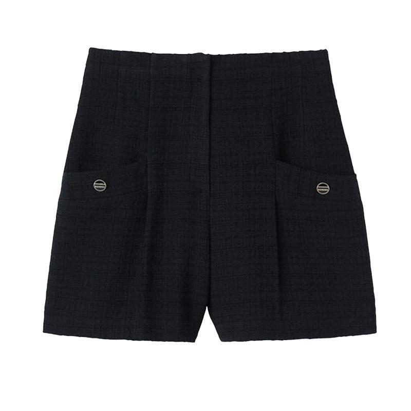 Pants & Shorts | Womens Bermuda Shorts In Tweed Clothing DARK NAVY