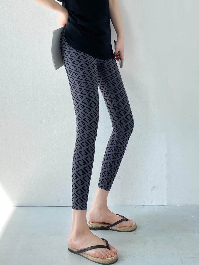 Pants & Shorts | Womens Leggings In 4G Jacquard Clothing BLACK