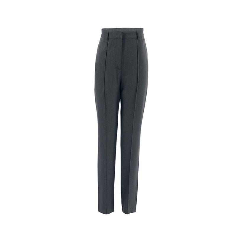 Pants & Shorts | Womens Slim Fit Tailored Pants In Wool And Mohair Clothing BLACK