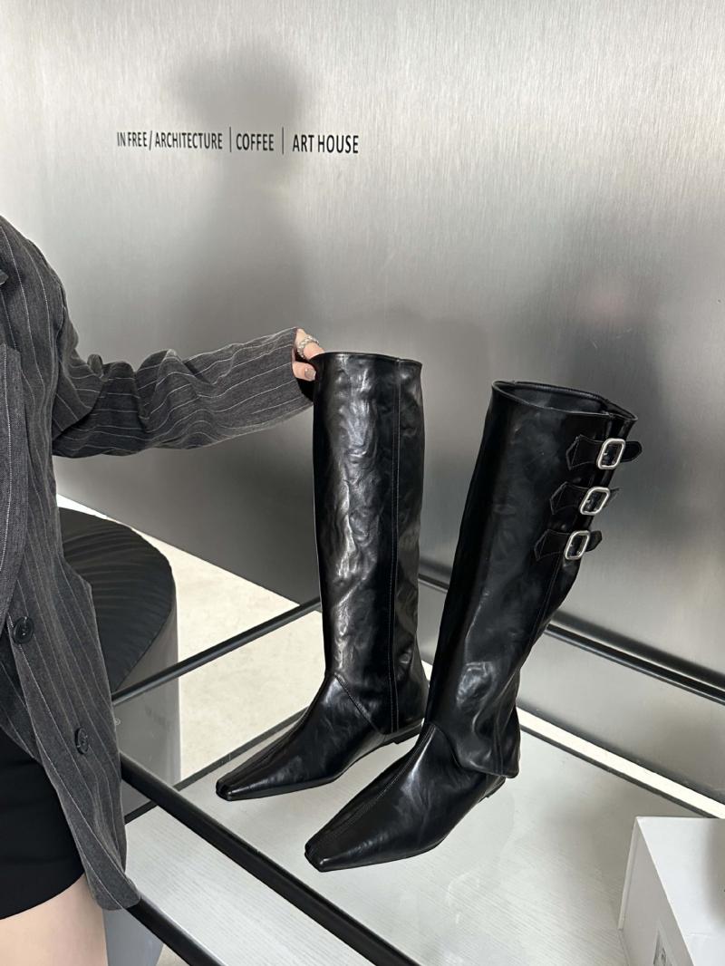 Shark Lock | Womens Shark Lock Buckles Boots In Leather Boots & Booties Boots & Booties