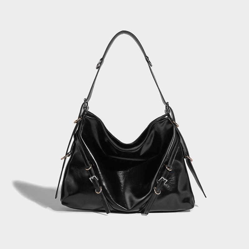 Shoulder Bags | Womens Medium Voyou Bag In Leather Bags BLACK