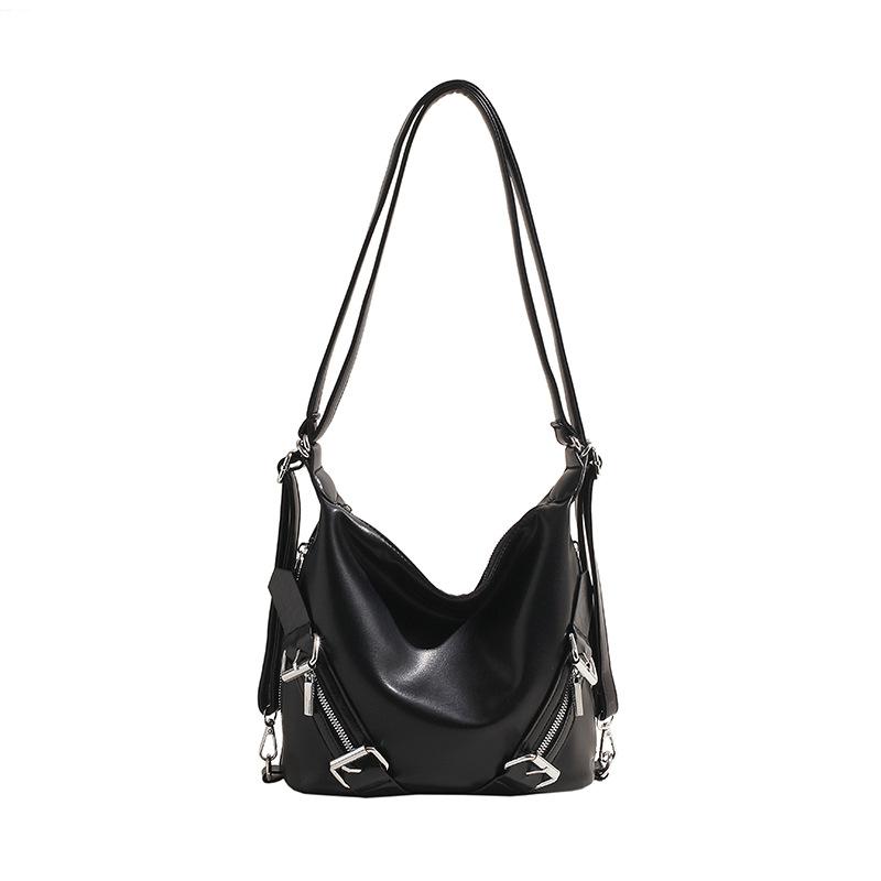 Shoulder Bags | Womens Medium Voyou Bag In Leather With Multi-Buckles Bags Shoulder Bags