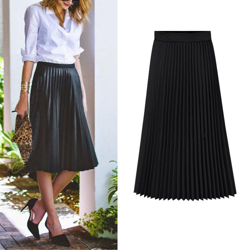 Skirts | Womens Pleated Skirt In Wool Clothing BLACK