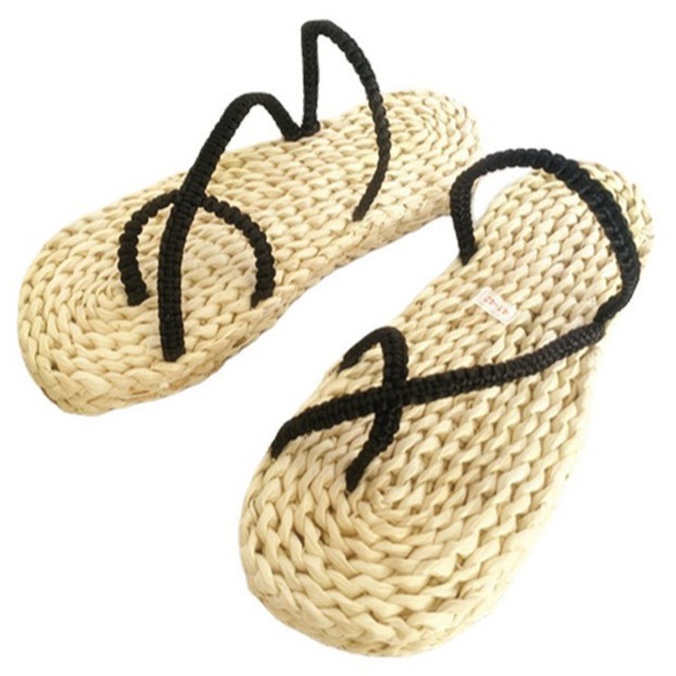 Slides & Sandals | Womens 4G Liquid Sandals In Raffia Shoes BLACK