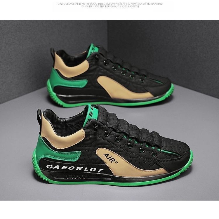 Sneakers | Mens Flat Sneakers In Synthetic Fiber Mens GREEN