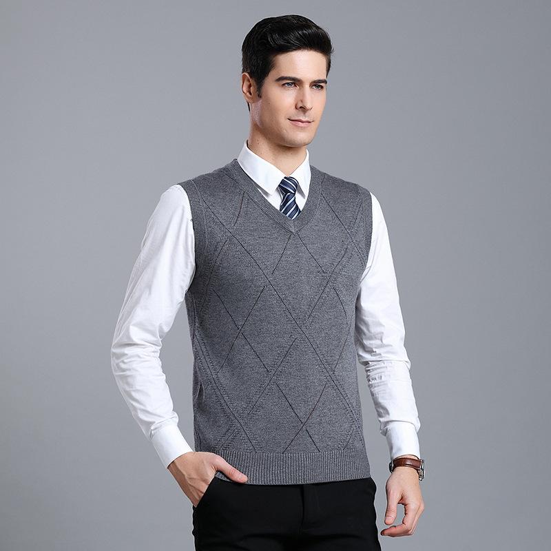 Sweaters | Mens Cropped Sweater In Wool Clothing MEDIUM GREY