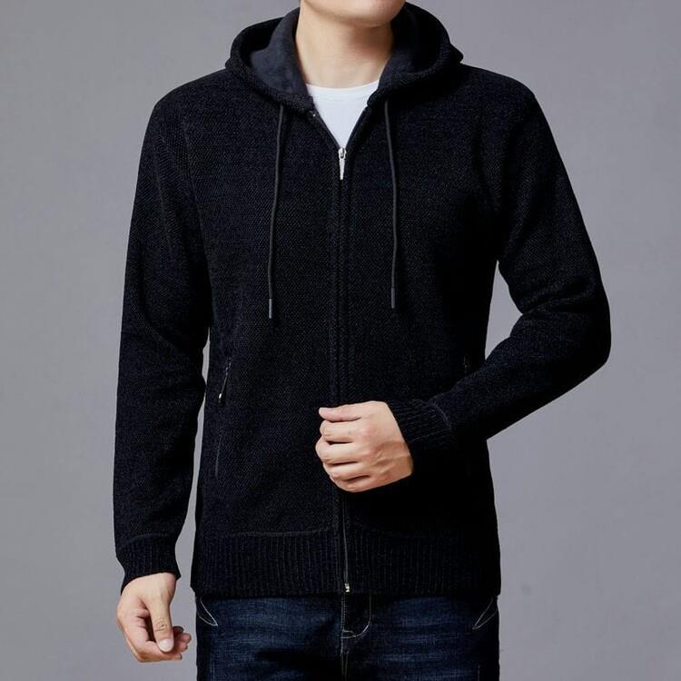 Sweatshirts & Hoodies | Mens Hoodie In 4G Jacquard Clothing BLACK