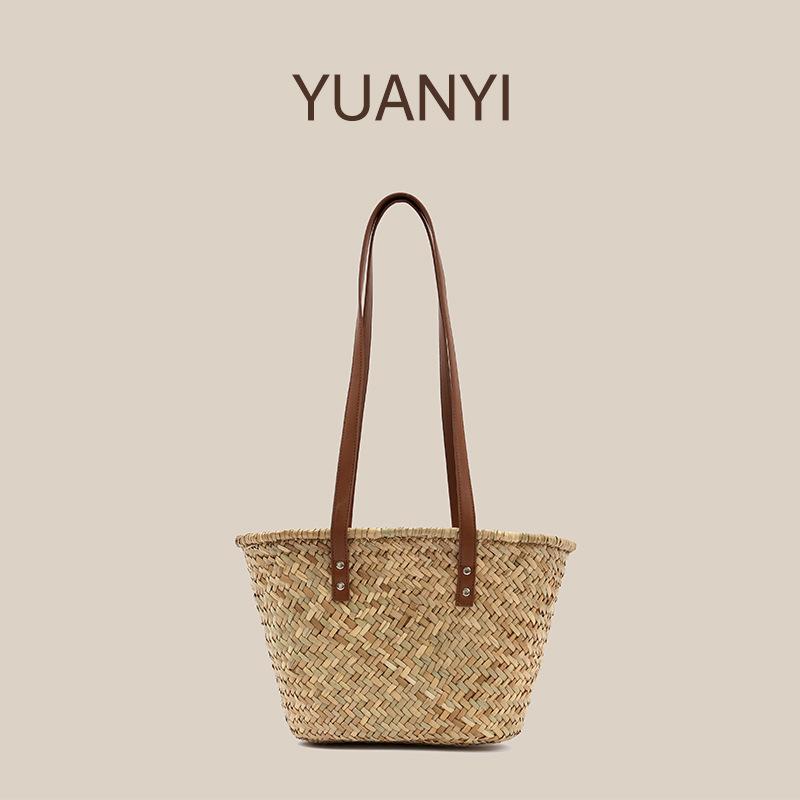 Tote Bags | Womens Small Voyou Basket Bag In Raffia Bags BLACK