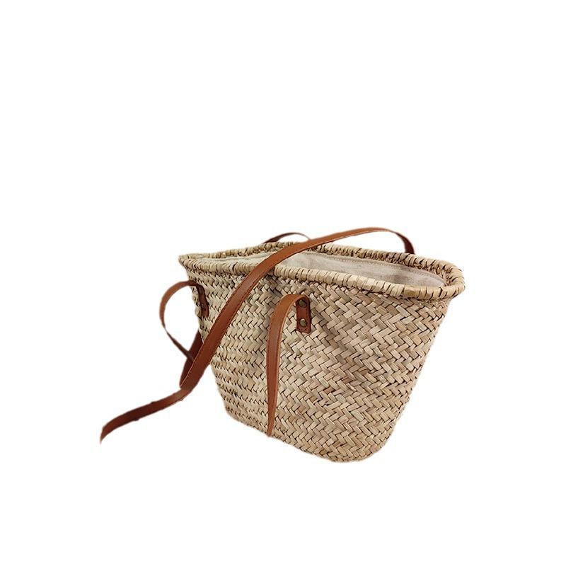 Tote Bags | Womens Small Voyou Basket Bag In Raffia Bags IVORY