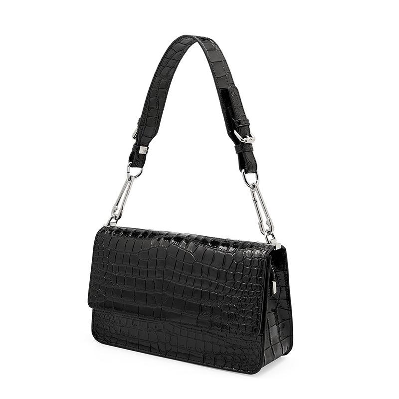 Voyou | Womens Voyou Clutch Bag In Crocodile Effect Leather Bags LIGHT SILVERY