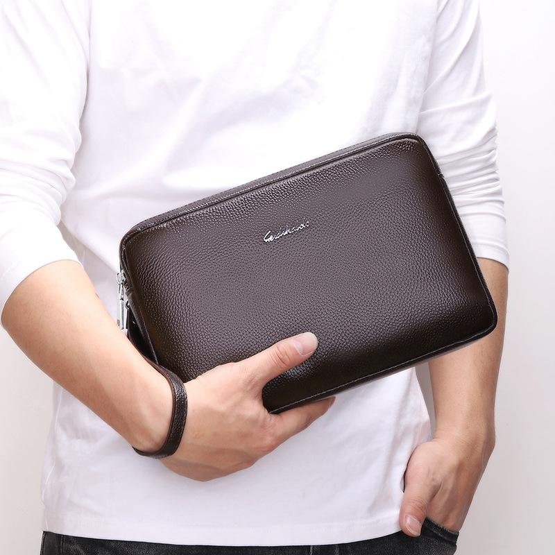 Wallets & Card Holders | Mens Zipped Wallet In 4G Classic Leather Bags BLACK