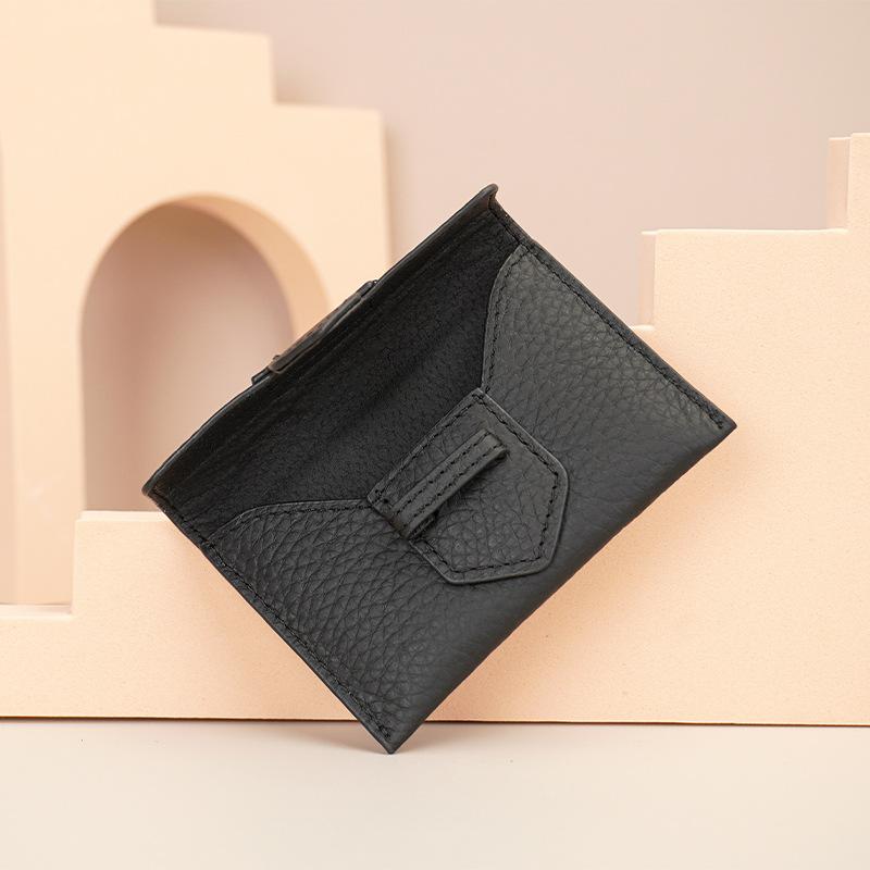 Wallets & Card Holders | Womens Antigona Card Holder In Box Leather Bags BLACK