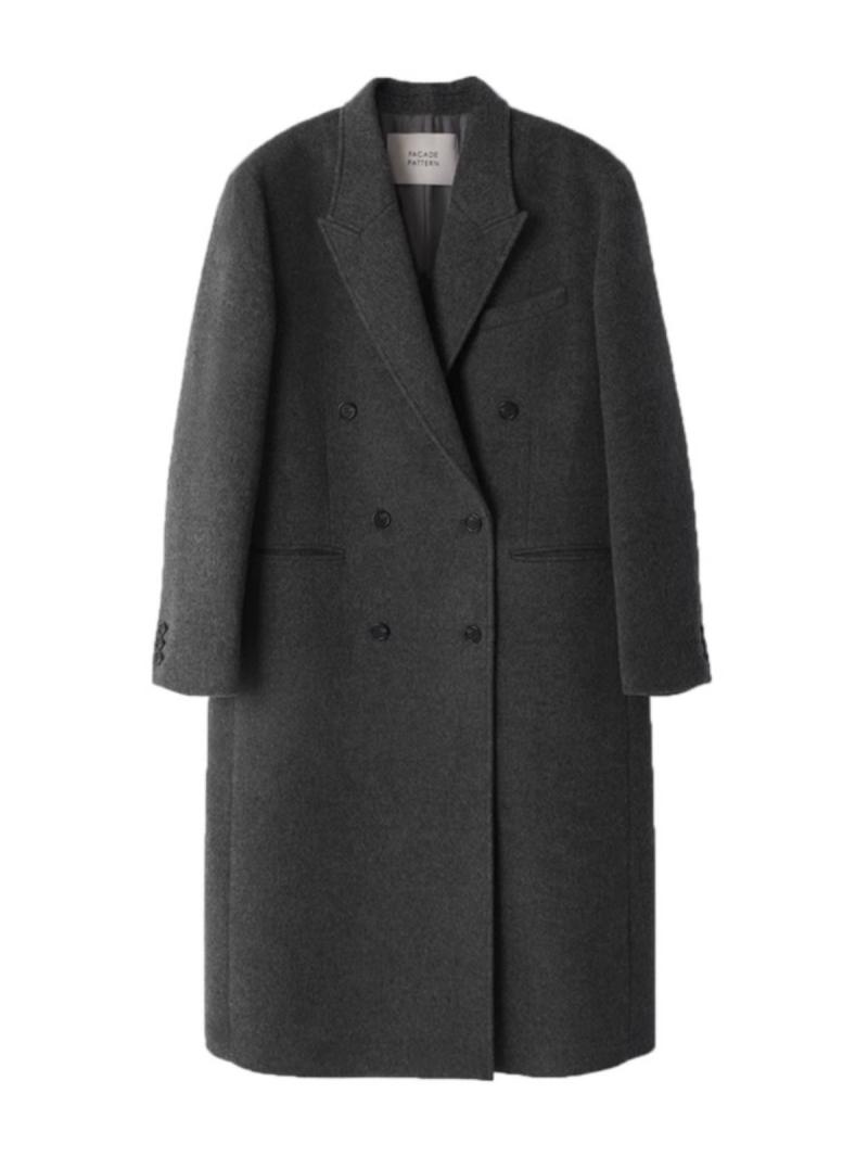 Coats & Jackets | Mens Oversized Double Breasted Coat In Wool Clothing Coats & Jackets