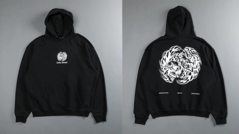 Sweatshirts & Hoodies | Mens Crest Boxy Fit Hoodie In Fleece Clothing Mens