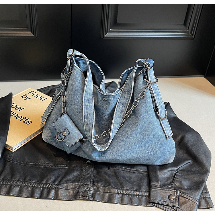 Shoulder Bags | Womens Voyou Crossbody Bag In Washed Denim Bags MEDIUM BLUE